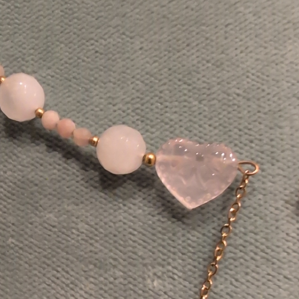 Rose Quartz Open Choker - Picture 6 of 8